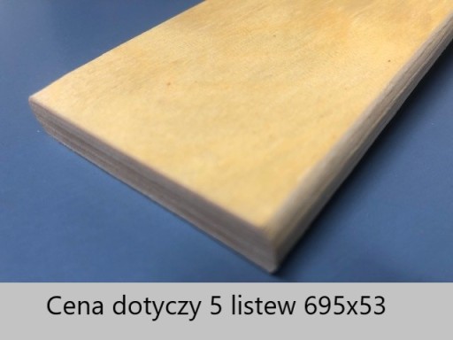 Listwy sprężynujące do stelaża łóżka 70cm 5 sztuk