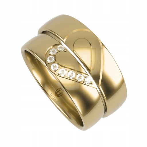 ZŁOTE OBRĄCZKI Z MOTYWEM SERCA PR.0,585 SZER.5 MM