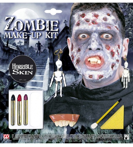 Zestaw do makijażu z akcesoriami - Zombie Makijaż na Halloween
