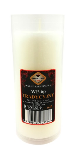 WKŁADY DO ZNICZY TRADYCYJNE 62H MAX-POL 30 sztuk