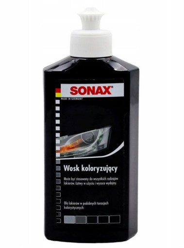 SONAX WOSK NANO KOLORYZUJĄCY LAKIER CZARNY 500ml