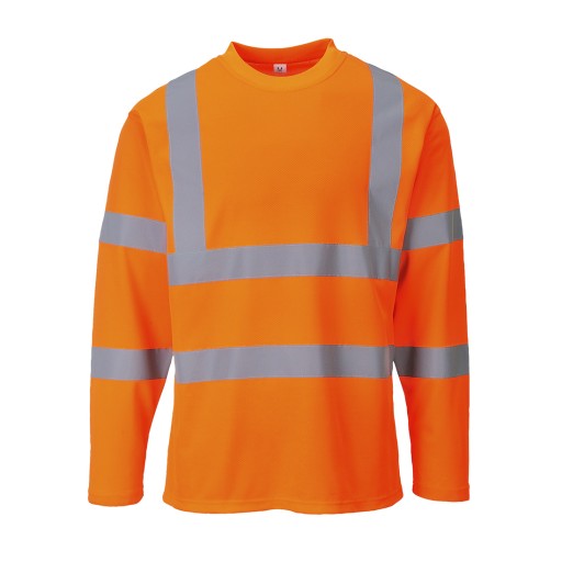 KOSZULKA ODBLASKOWA DŁUGI RĘKAW PORTWEST S278 3XL