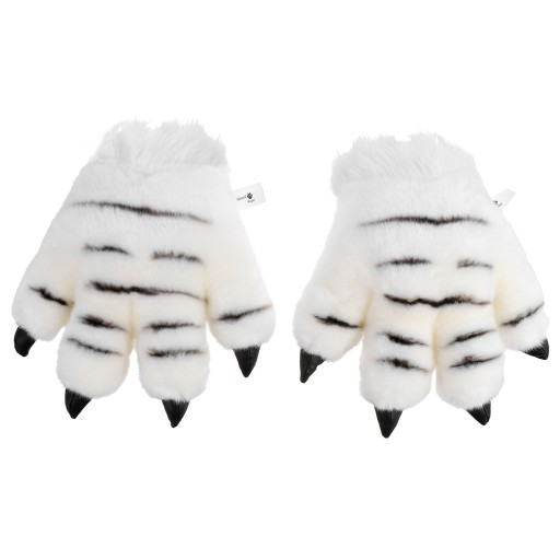 Tiger Gloves Child White
