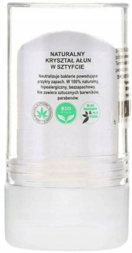 AŁUN KRYSZTAŁ SZTYFT 55g Naturalny Dezodorant