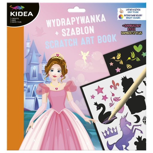 Wydrapywanka + szablon Księżniczka Wróżka Kidea