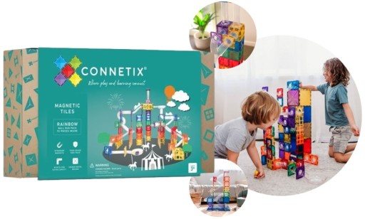 CONNETIX KLOCKI MAGNETYCZNE KULODROM 92EL.