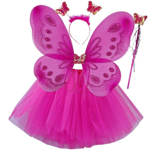 * STRÓJ MOTYLKA MOTYLEK MOTYL WRÓŻKA spódniczka 40cm 7-16 lat WIOSNA