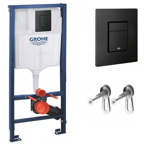 STELAŻ WC Grohe Solido 38811KF0 CZARNY PRZYCISK