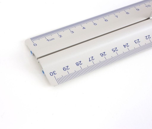 Leniar Linijka 2-skale z uchwytem 30cm metal