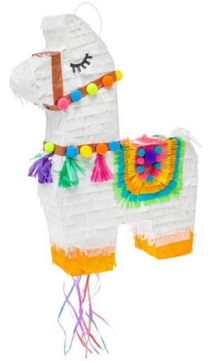 Piniata do rozbijania Lama Koń Konik z Lamą 46 cm.