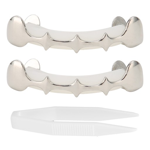 Irregular Hip Hop False Tooth Set Halloween Decor
