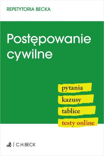 POSTĘPOWANIE CYWILNE. PYTANIA. KAZUSY. TABLICE... PRACA ZBIOROWA