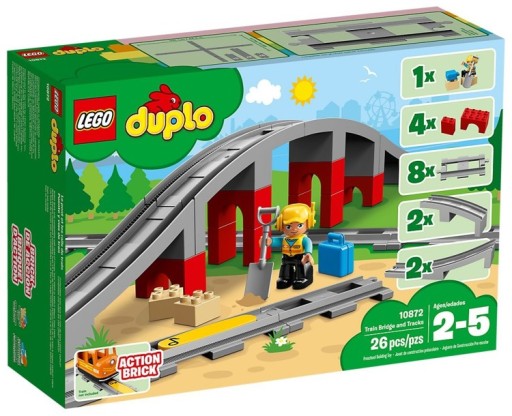 KLOCKI LEGO 10872 Tory Kolejowe I Wiadukt DUPLO