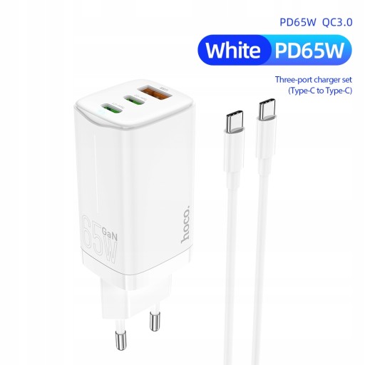 HOCO 65W GaN ładowarka USB C szybkie ładowanie
