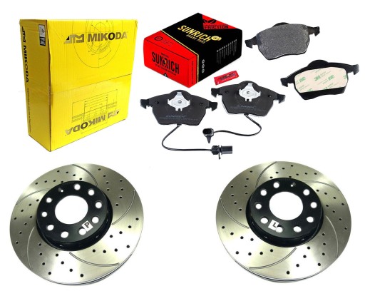 TARCZE KLOCKI NAWIERCANE VW PASSAT B5 AUDI A4 A6