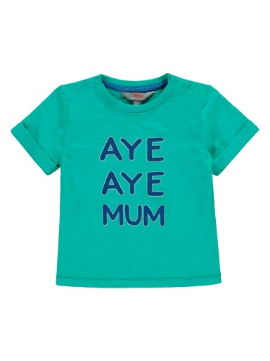 T-shirt chłopięcy, niebieski, Aye Aye Mum, Kanz, r. 62