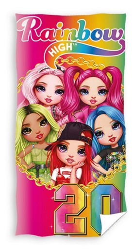 Ręcznik 70x140 RAINBOW HIGH LALKI KĄPIELOWY basen
