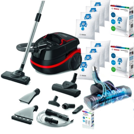 Bosch Odkurzacz piorący BWD421POW 2100W filtr HEPA Turboszczotka +8 worków