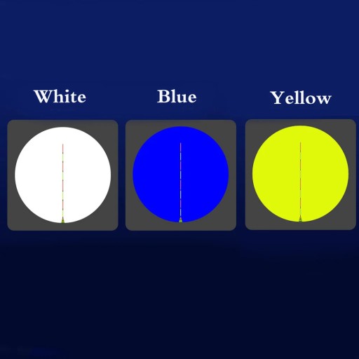 Blue White Yellow 3 Light Source Fishing Light Bracket Rechargeable Strong