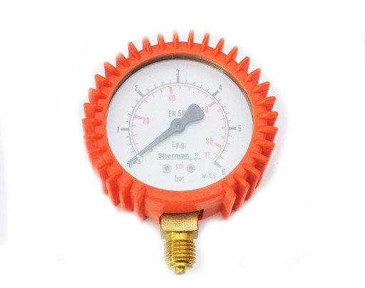 Manometr propan butan 6 bar gwint 1/4
