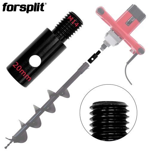 Adapter wiertła do gleby 20 mm do mieszadła elektrycznego M14