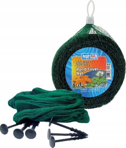 MOCNA SIATKA NA OCZKO WODNE 4x4m + BOLCE GRATIS