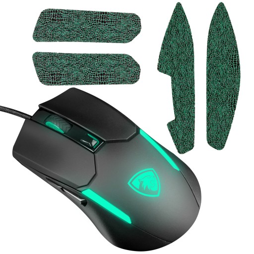 PANTHERISE VENOM II mysz przewodowa +VELCRO Premium Soft Grip IGUANA GREEN