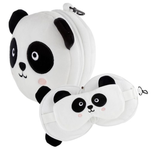 PODUSZKA MIŚ PANDA OPASKA NA OCZY TURYSTYCZNA