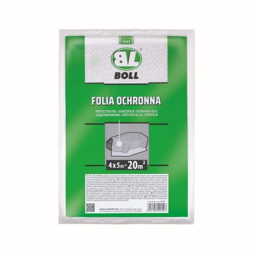 BOLL FOLIA OCHRONNA HDPE GRUBOŚĆ 0,007MM 4M X 5M (20 M2) NA POJAZD / BOLL /