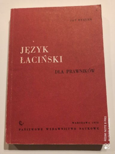 JĘZYK ŁACIŃSKI DLA PRAWNIKÓW - JAN REZLER (DB+)