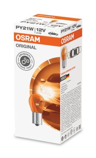 10x OSRAM ORIGINAL ŻARÓWKA PY21W 12V 7507