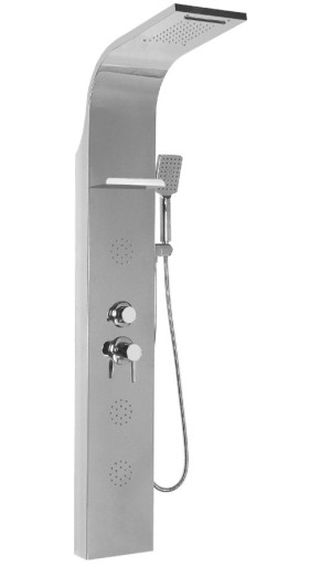 MEXEN BORG PANEL PRYSZNICOWY DESZCZOWNICA HYDROMASAŻ CHROM