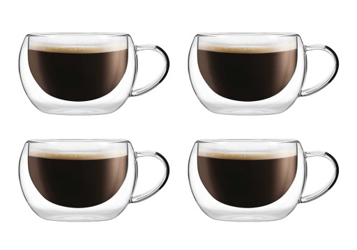 Szklanki termiczne do kawy herbaty Vialli Design Bolla 300ml 28951 (4szt.)