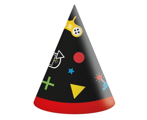 CZAPECZKI PAPIEROWE GAME GAMING PARTY 6 CM