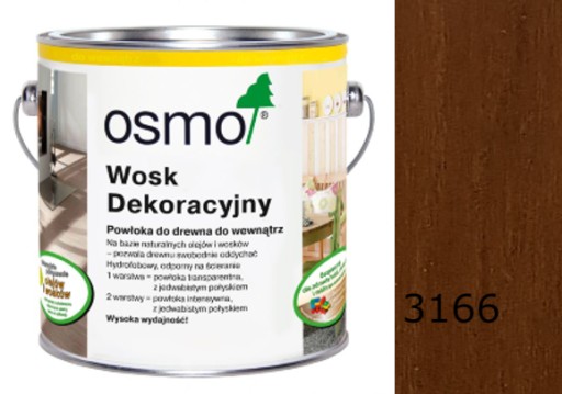 Wosk Dekoracyjny Orzech OSMO 2,5L 3166