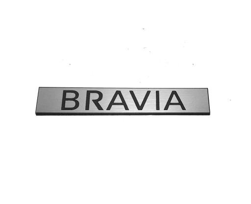 Naklejka Emblemat SONY BRAVIA srebrna 120x20mm
