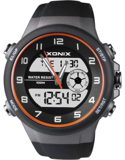 Zegarek XONIX Dual-Time Męski Wielofunkcyjny IP68