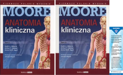 Anatomia kliniczna Moore Tom 1 i Tom 2
