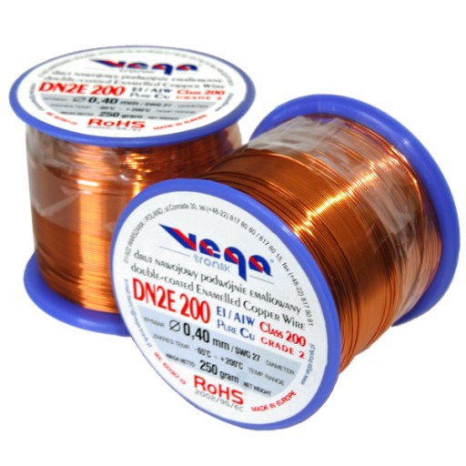 Drut nawojowy DN2E 200 ⌀ 0,40 mm Masa : 250g