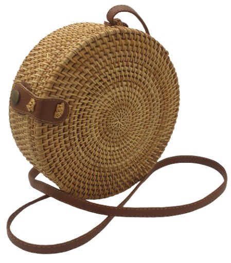Torebka Boho rattanowa wyplatana ręcznie