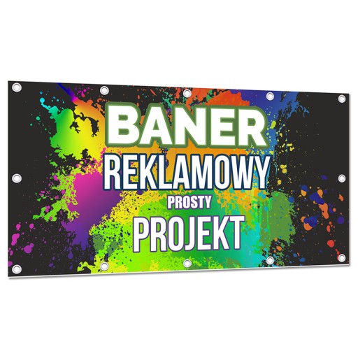 BANER REKLAMOWY 1x4m TRWAŁY BANER Z WYDRUKIEM sprzedam prosty projekt