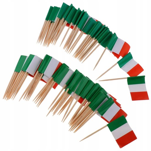 Wykałaczki 100 sztuk flag - Włochy
