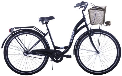 ROWER MIEJSKI 28 DAMSKI KOZBIKE K14 3bieg z koszem