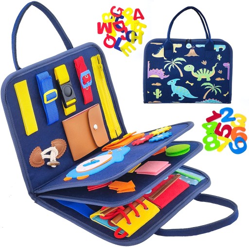 tablica manipulacyjna montessori xxl busy board dla małych dzieci od 1+ lat