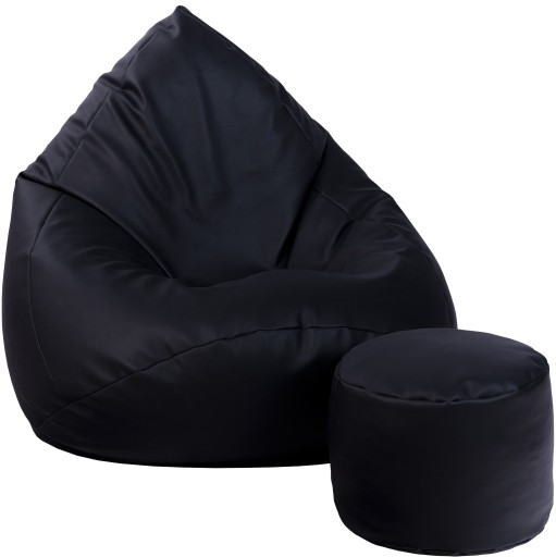 PUFA WOREK SAKO PUF SIEDZISKO XL + PODNÓŻEK GRATIS | NOWOCZESNY DO SALONU