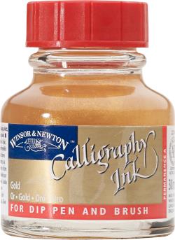 TUSZ DO KALIGRAFII 30ML GOLD Winsor&Newton