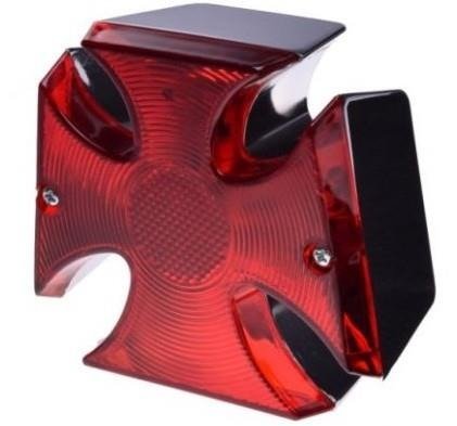 Lampa Tylna Tył Motocyklowa Krzyż Maltański Custom