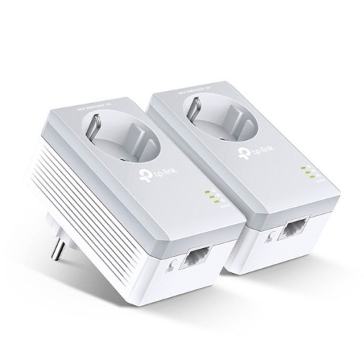 TP-LINK powerline (LAN przez 230V) TL-PA4010PKIT 600Mbps, gniazdka elektryc