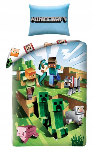 Pościel LEGO NINJAGO MINECRAFT ALEX STEVE 140x200