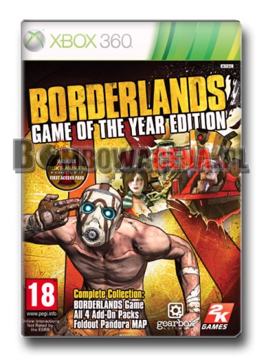 Borderlands [XBOX 360] GOTYE, gra strzelanka